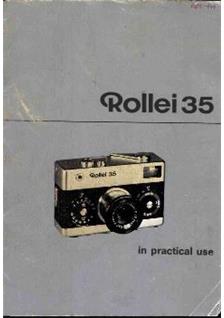 Rollei 35 manual. Camera Instructions.